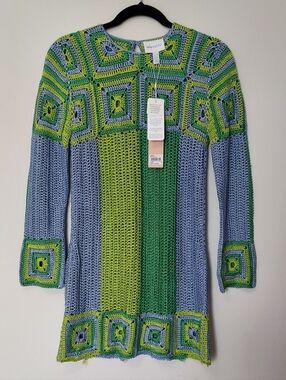 NWT Alice McCall Woman's Malibu Crochet Dress Fern Size 6